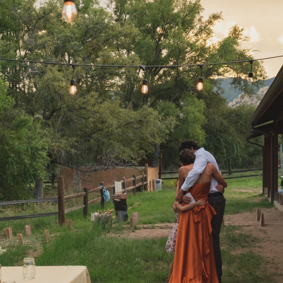 nicholas rust tie silk maxi